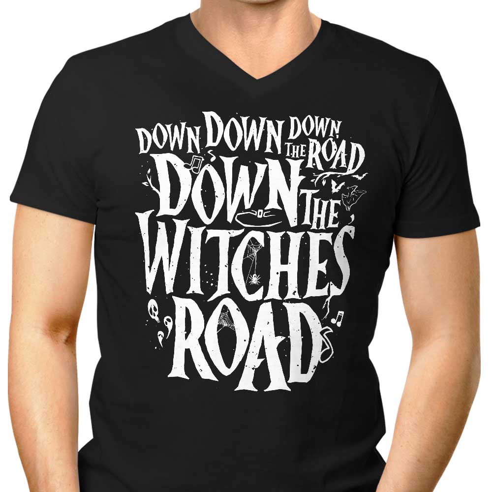 Men's V-Neck T-Shirt - Down the Road