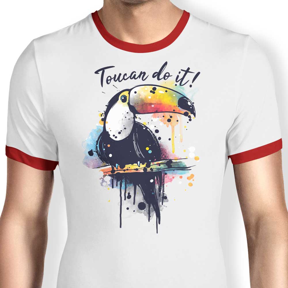 Toucan Do It Men's Classic Ringer Style Cotton T-Shirt