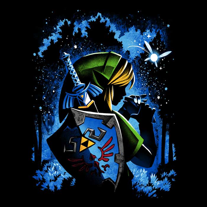 Alemaglia's Men's Stylish V-Neck Ocarina Hero T-Shirt