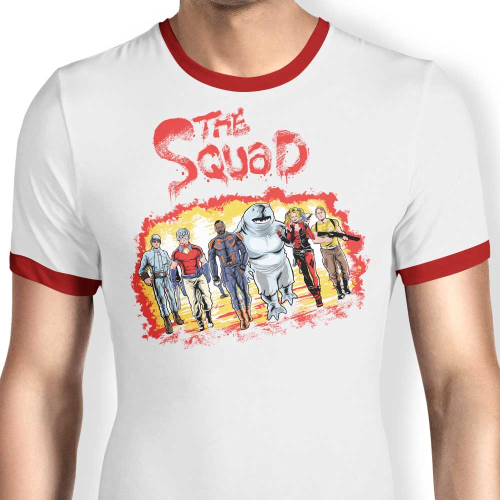Zascanauta Men's Squad-themed Ringer Style T-Shirt