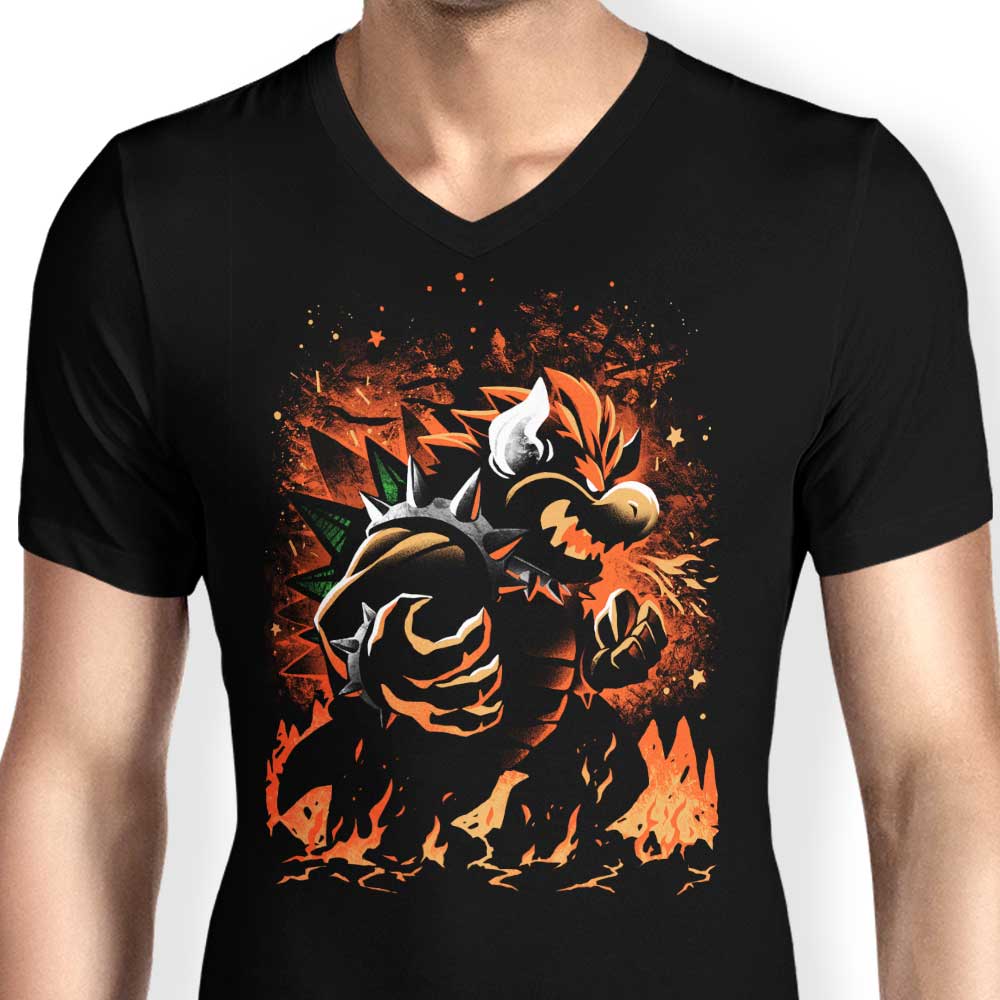 The Magnificent King of Awesomeness - Men's V-Neck T-Shirt