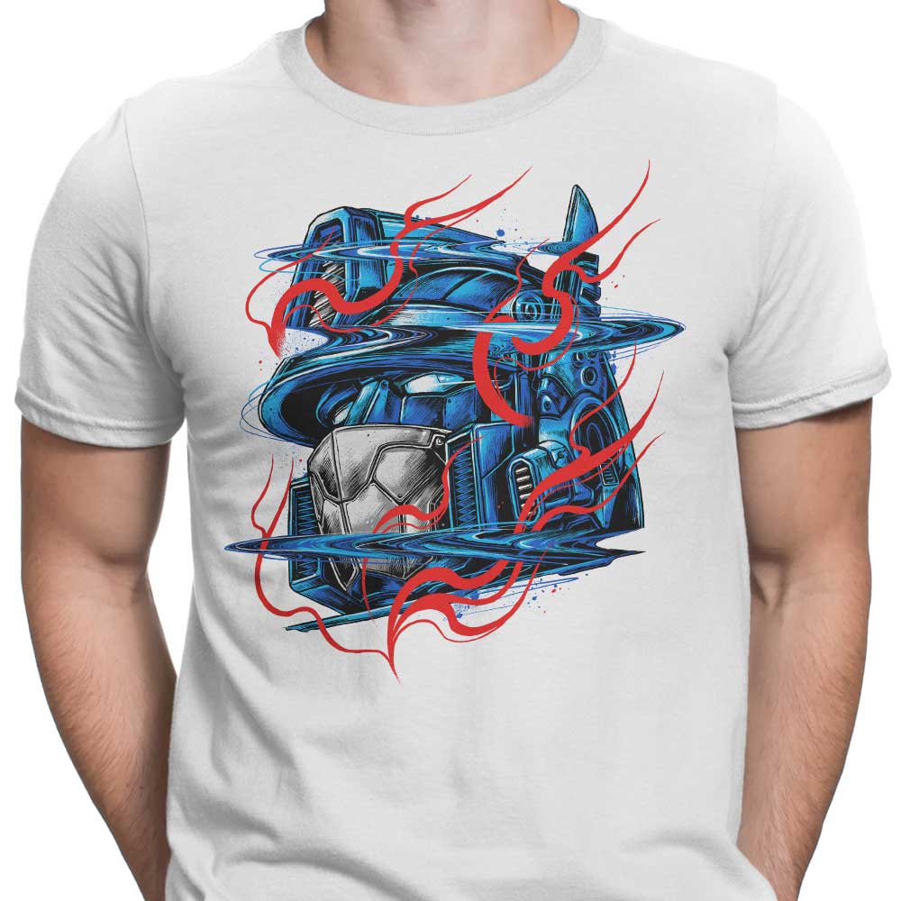Glitch Flames Men's Fashion Apparel - T-Shirts and Premium T-Shirts