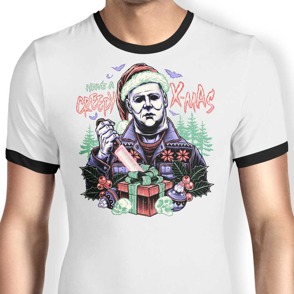 Spooky Christmas Ringer T-Shirt by Momma Gorilla