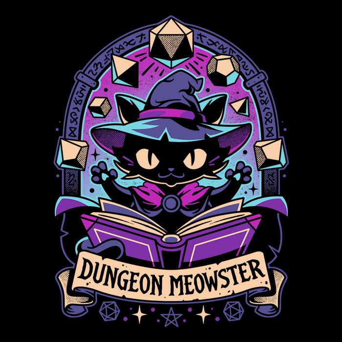 Stylish Men's Feline Dungeon Keeper Apparel by Snouleaf
