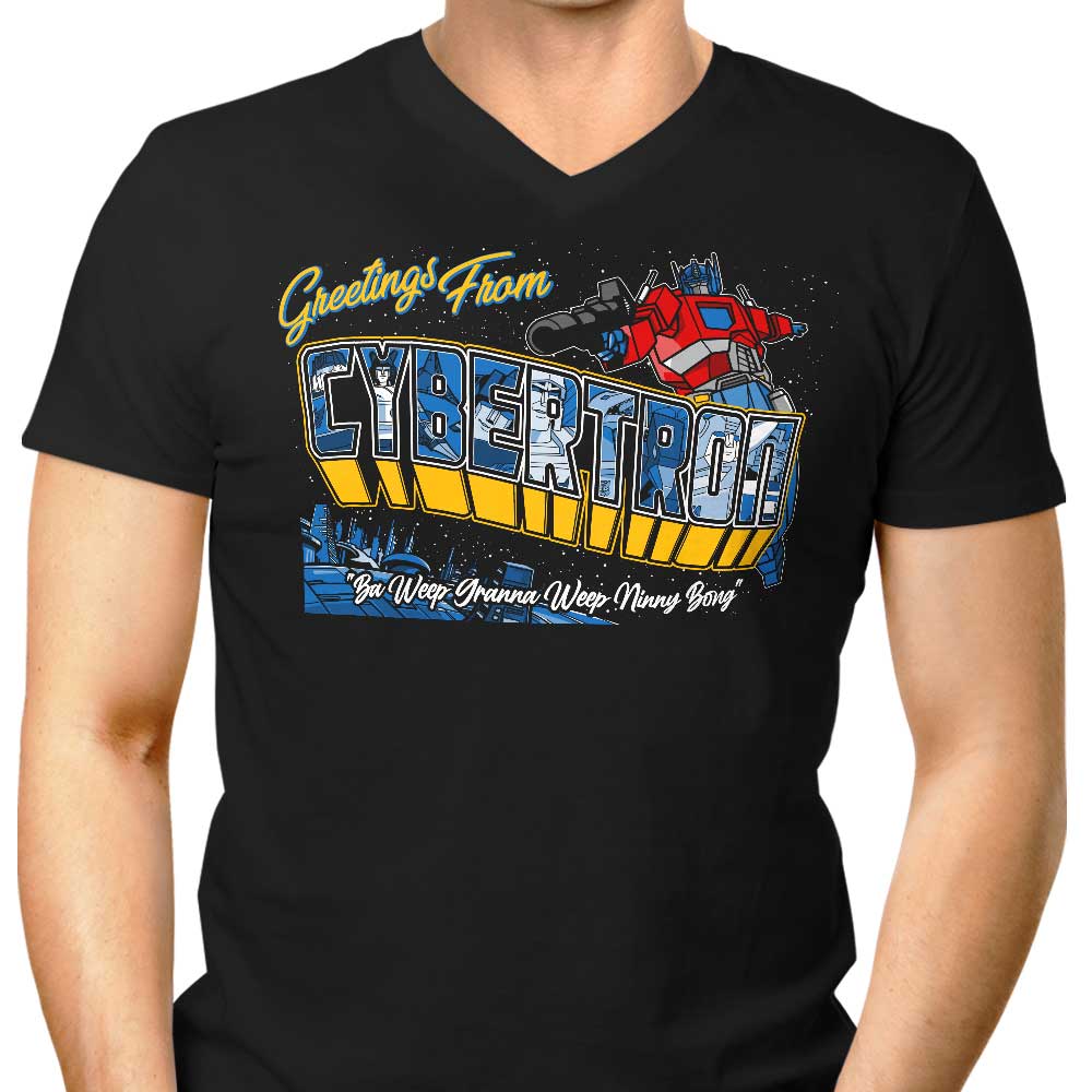 Men's Stylish V-Neck T-Shirt by Ba Weep Granna