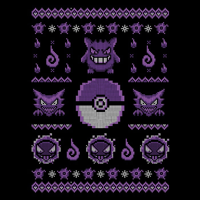 Men's Stylish V-Neck Ghost Trainer Sweater by Typhoonic Art