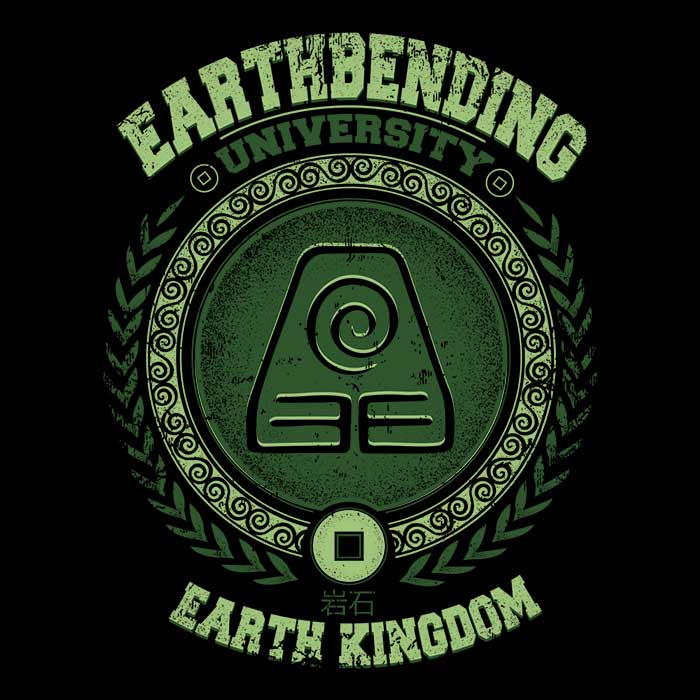 Earthbending University Men's Fashion Apparel Collection