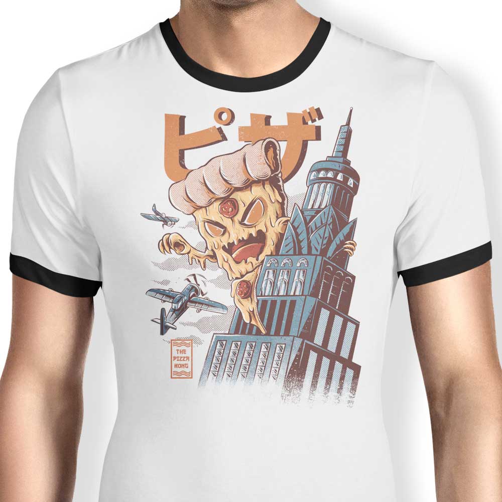 Ilustrata's Pizza King Men's Ringer T - Shirt in S to 4XL Sizes
