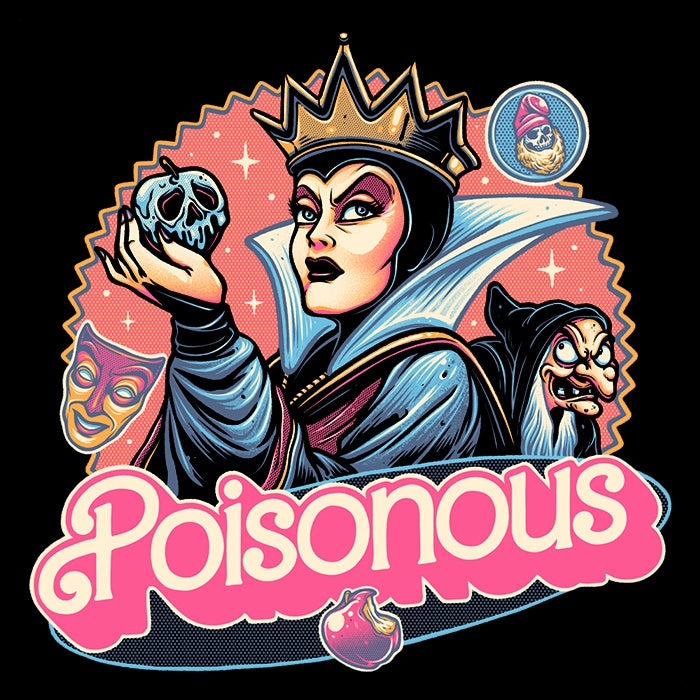 Poisonous Queen Stylish Ringer T-Shirt by Glitchygorilla