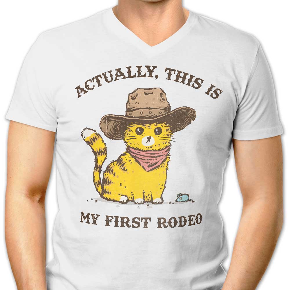 Men's Stylish V-Neck - My First Rodeo Edition