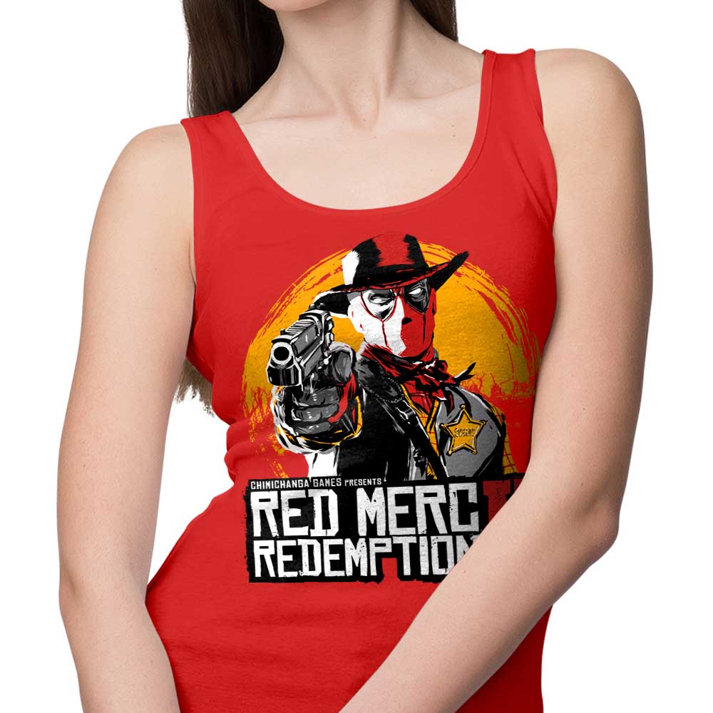 Rustenico's Red Merc Redemption Men's and Women's Comfortable Tank Tops
