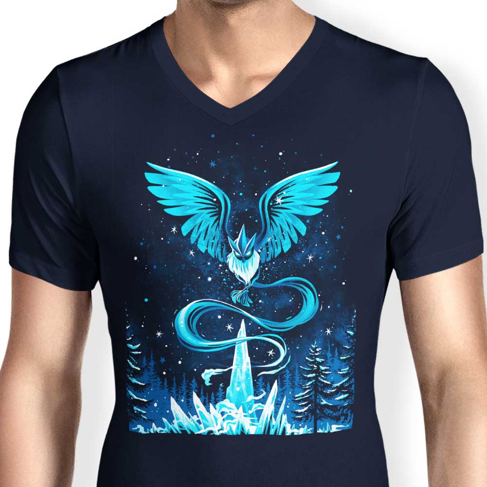 Men's V-Neck Winter Snowstorm Blizzard Sweater