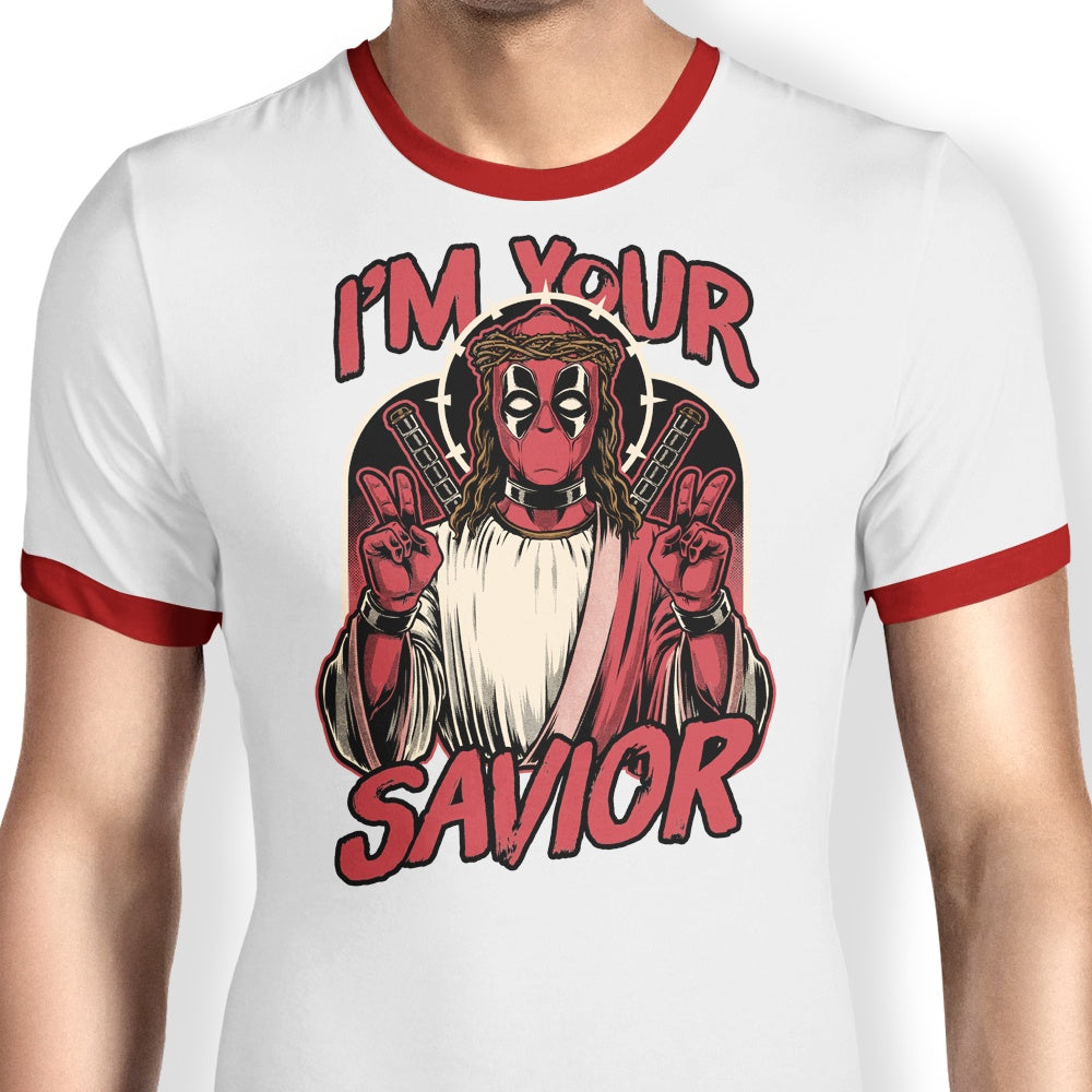 Studio Mootant's I'm Your Savior Stylish Ringer T-Shirt for Fashion Lovers