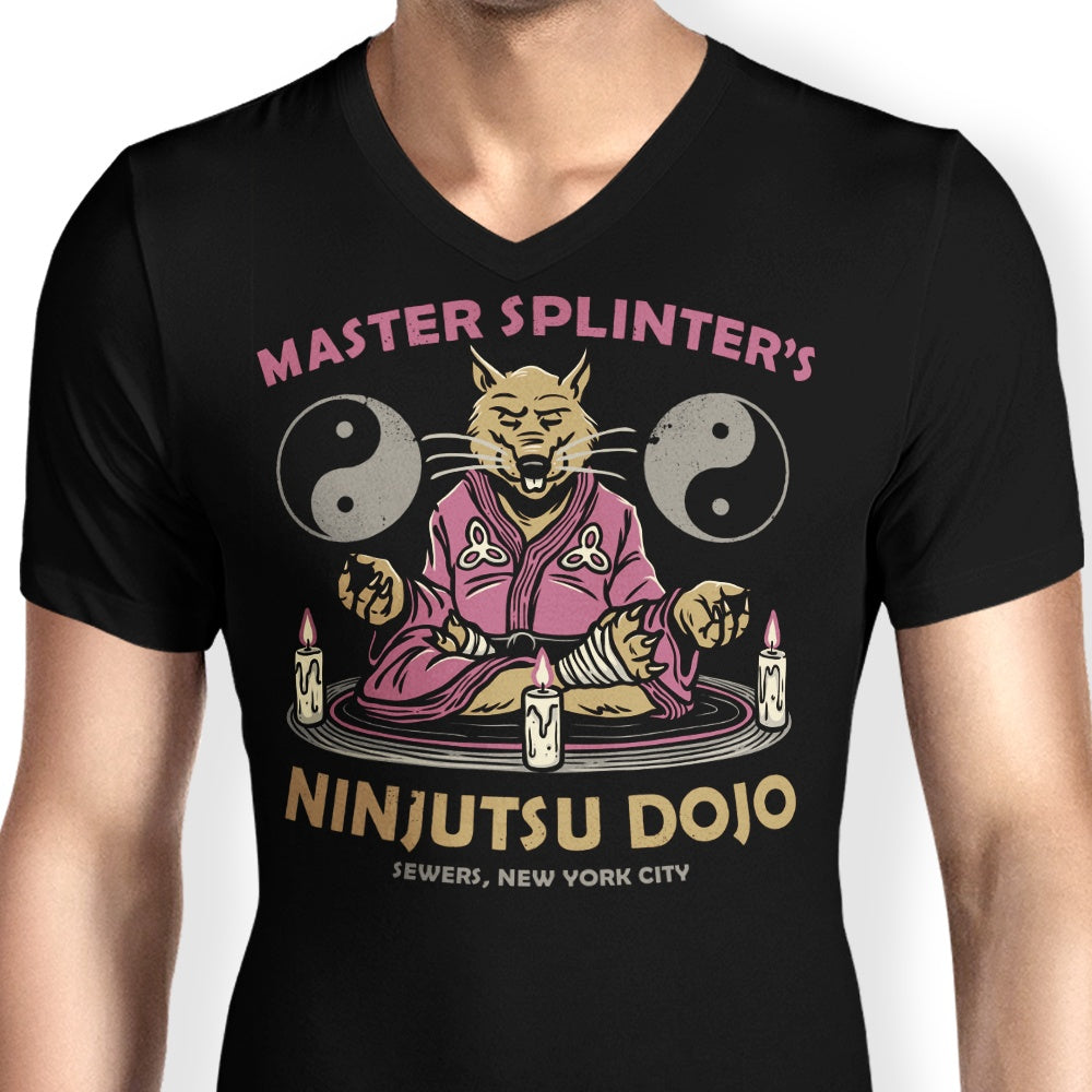 Glitchygorilla's Men's Stylish V-Neck - Splinter's Dojo