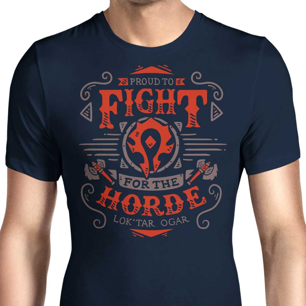 Typhoonic Art Men's 'Fight for the Horde' Apparel in Various Sizes