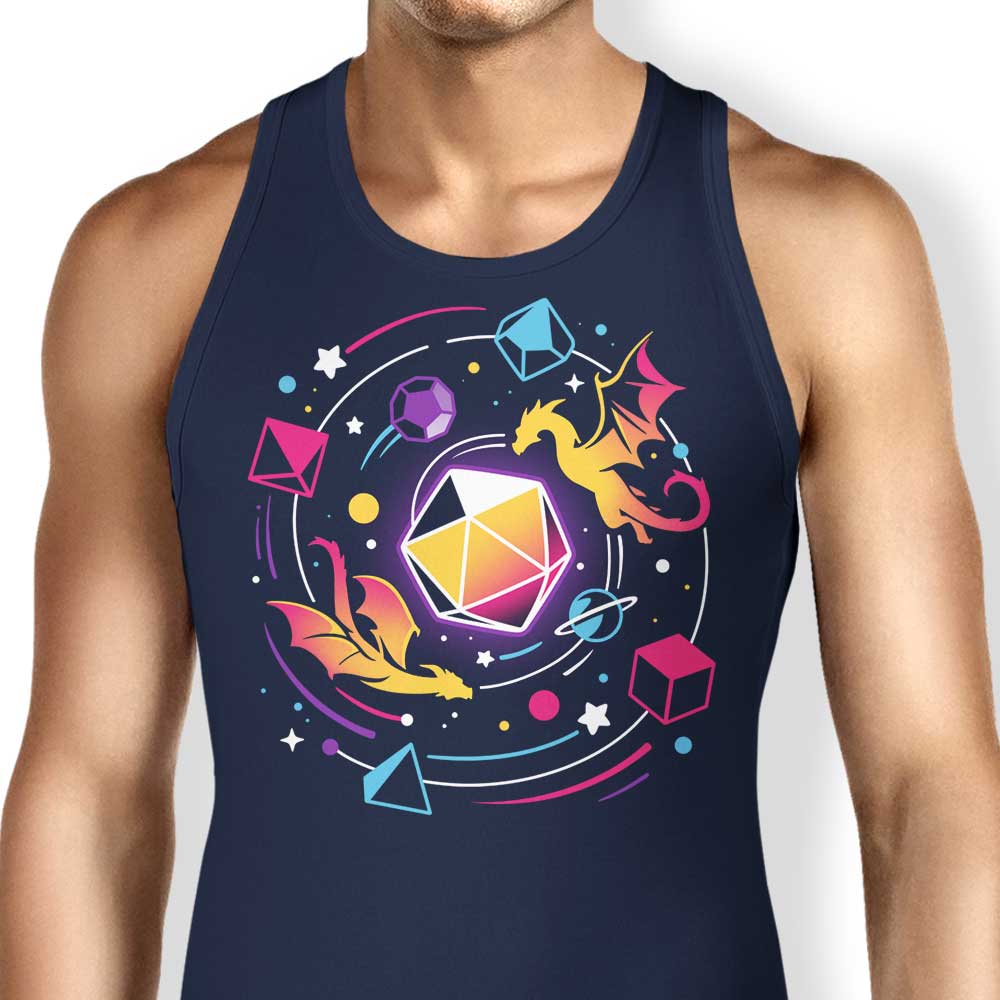 Solar System - Inspired Dragon Dice Tank Top by Snouleaf