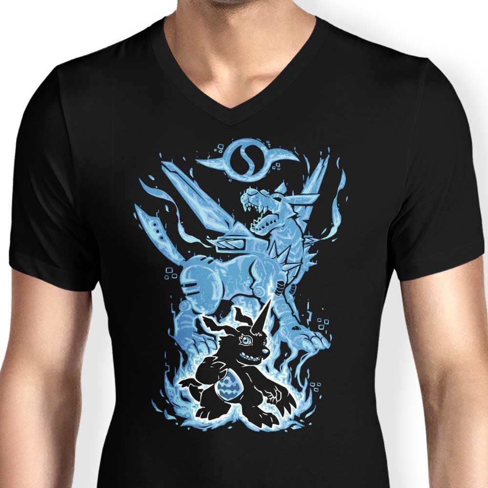 Men's V-Neck T-Shirt for Digital Friendship Within