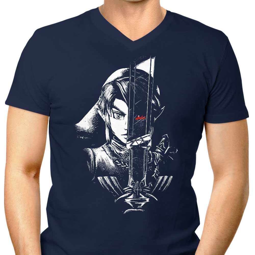 A Dark Reflection of a Hero - Men's Stylish V-Neck T-Shirt