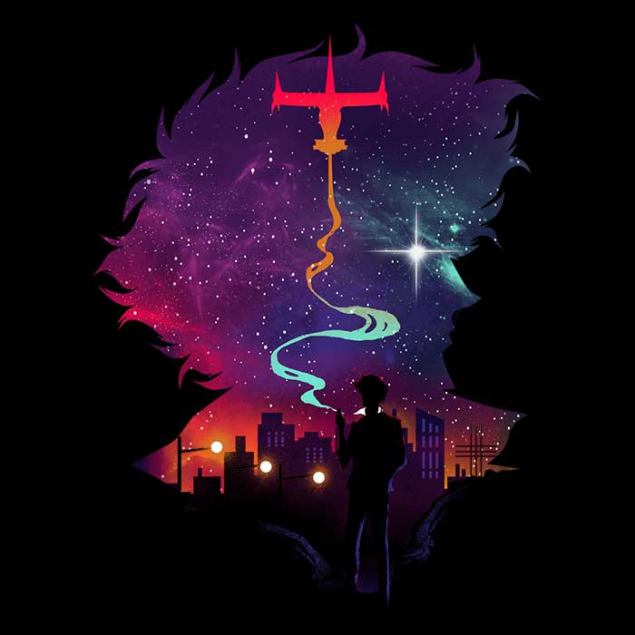 Ringer T-Shirt - 'See You in the Stars' by Dandingeroz