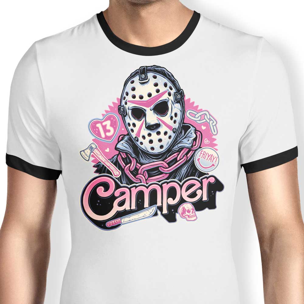 Momma Gorilla's Camper Love Retro Ringer T-Shirt for Fashion Lovers