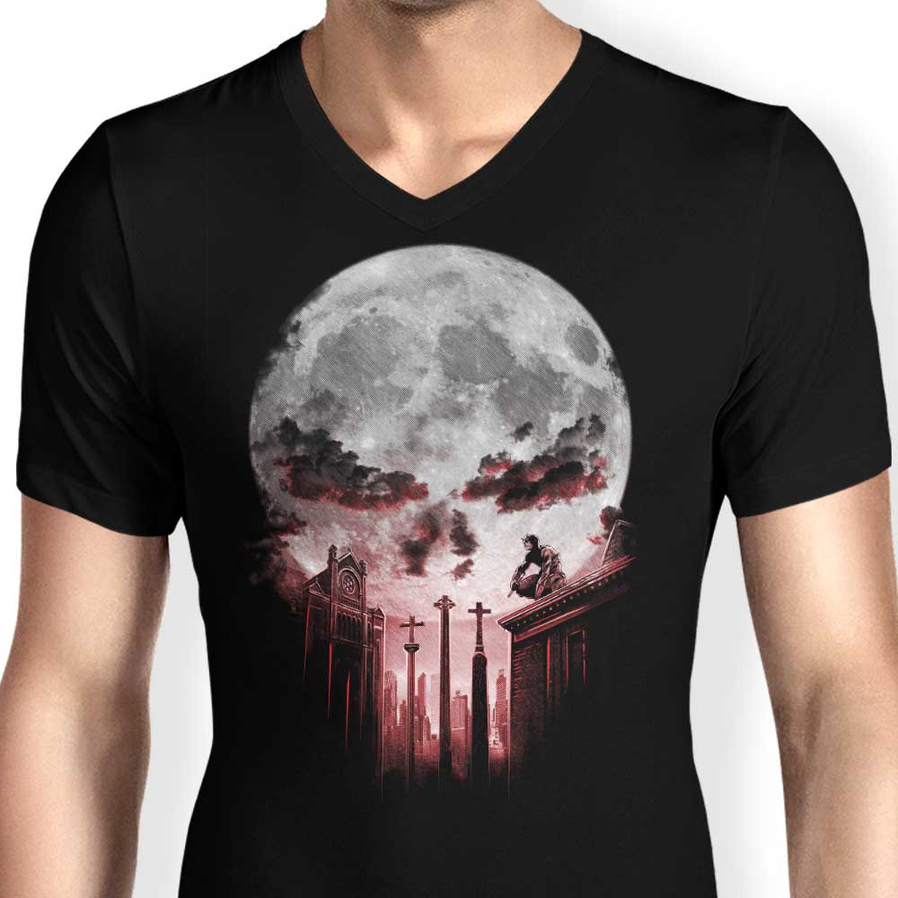 DJKopet's Devilish Men's V-Neck: A Bold Fashion Statement