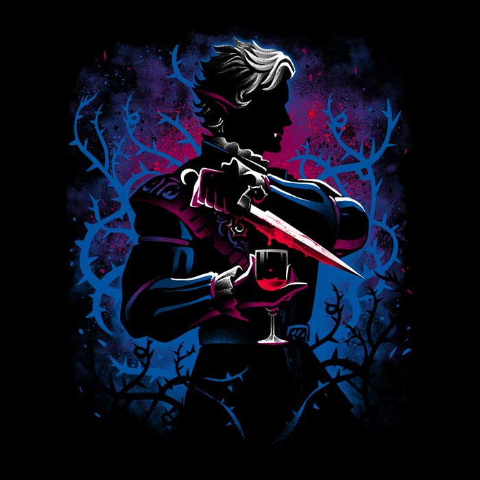 Men's V-Neck High Elf Vampire T-Shirt