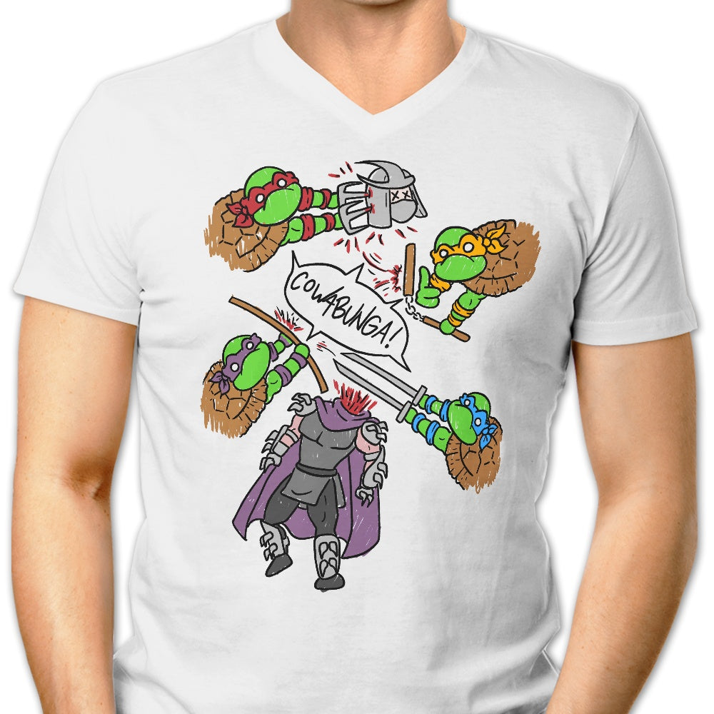 Men's V-Neck Turtle Pool T-Shirt
