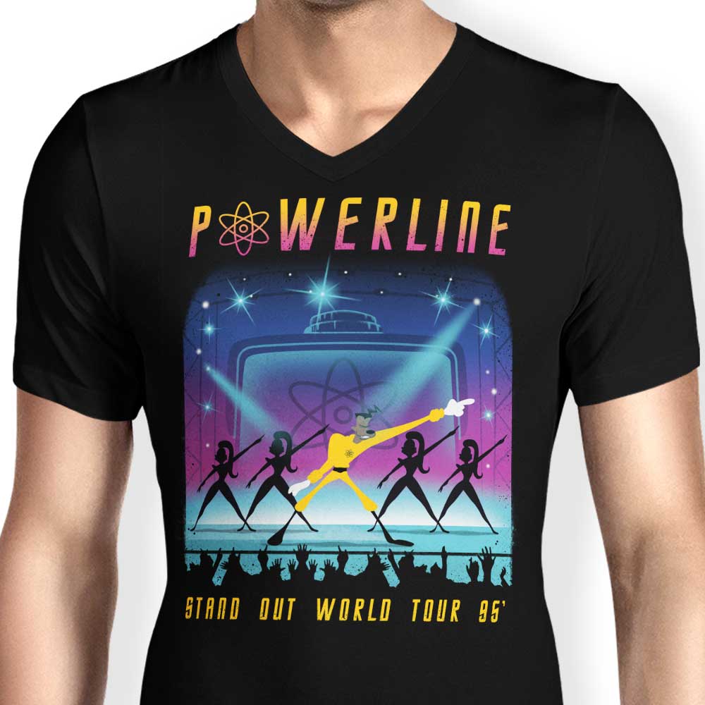 Men's Stylish V-Neck T-Shirt for the Stand Out World Tour