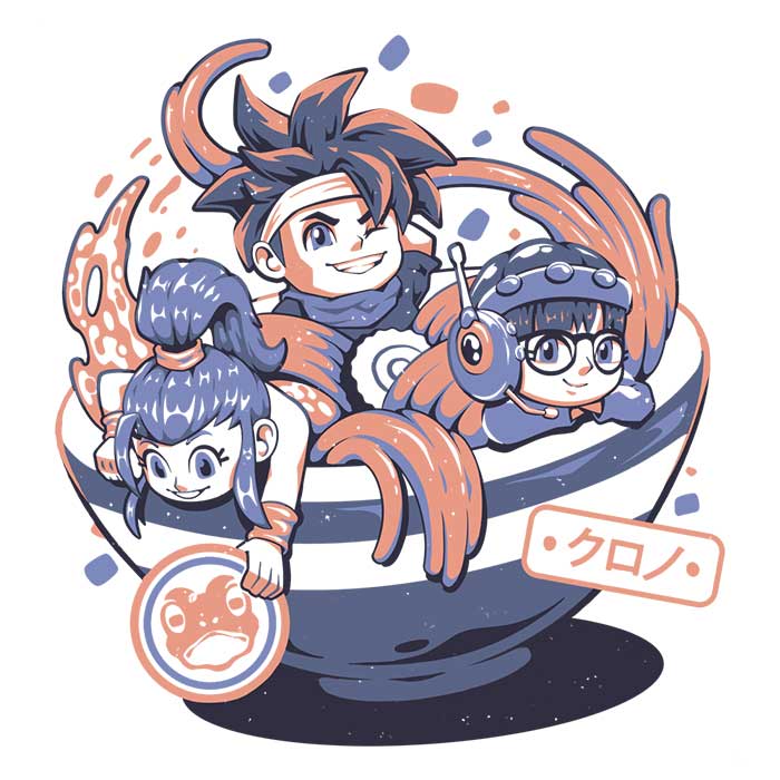 Chrono Bowl Ringer Style Men's T-Shirt