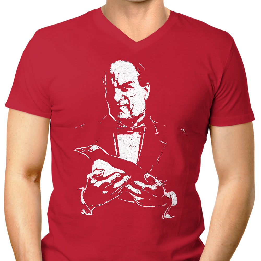 Fitas Artwork's Stylish Men's V-Neck Penguinfather Shirt