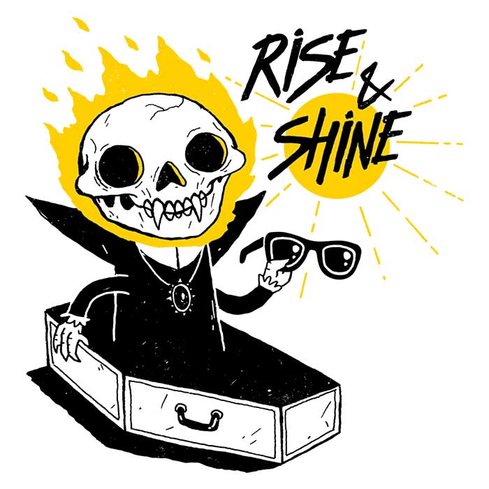 DinoMike's Comfortable Rise and Shine Tank Tops for All Genders