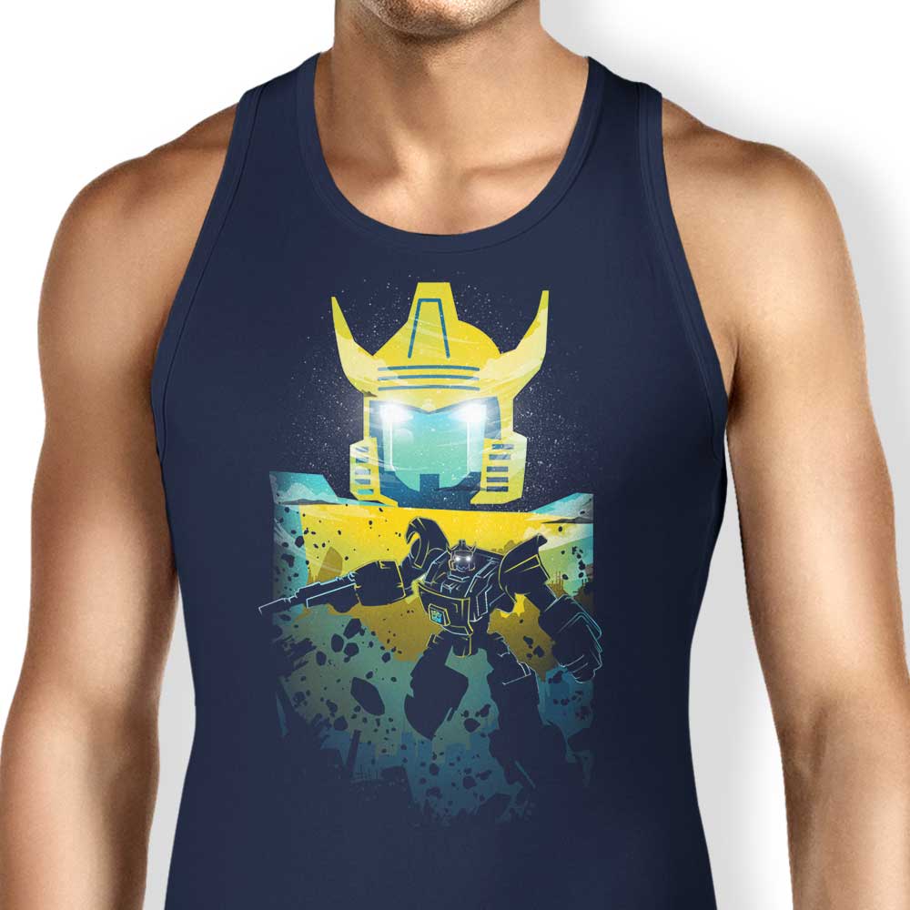 Donnie Illustrations' Bumble Landscape Design Men's and Women's Unisex Tank Top
