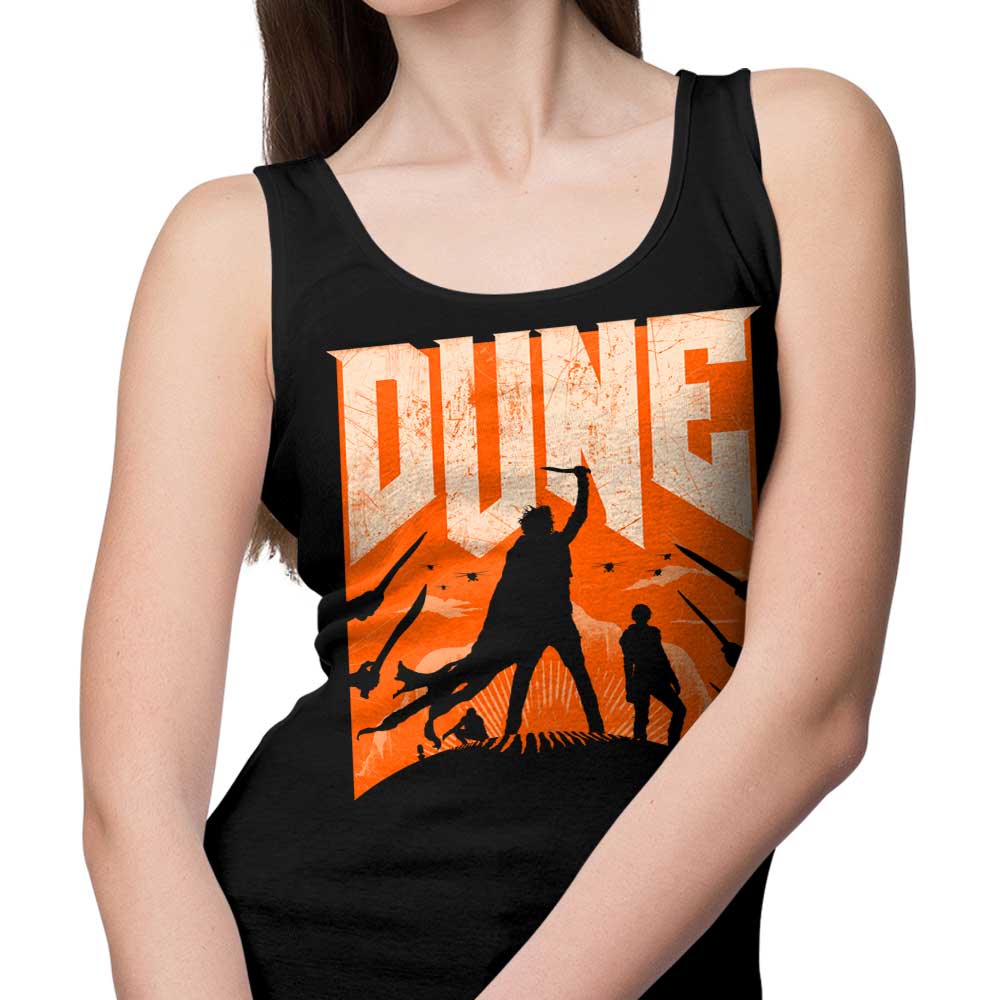 Rocketman's Dune Slayer Men's Tank Top for Outdoor Enthusiasts