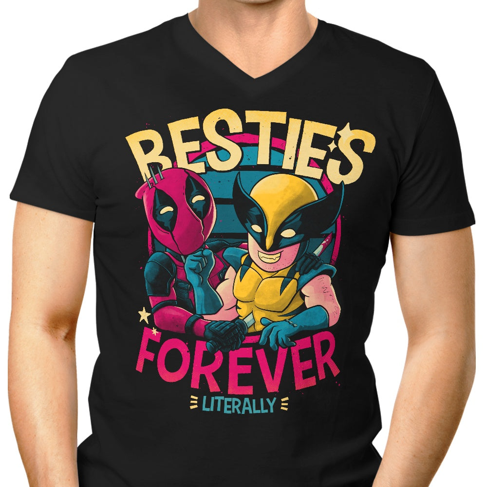 Forever Besties - Men's Stylish V-Neck T-Shirt