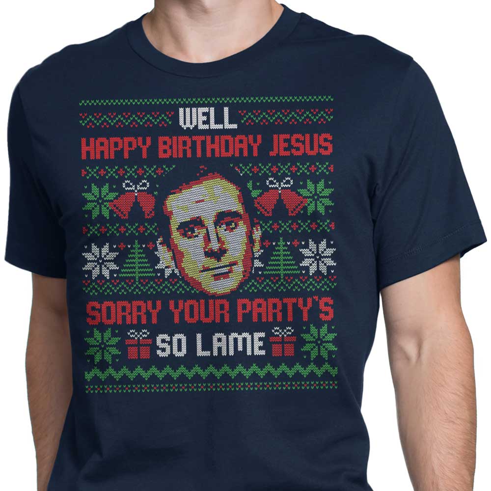 Elegant 'Happy Birthday Jesus' Men's Apparel for Various Occasions