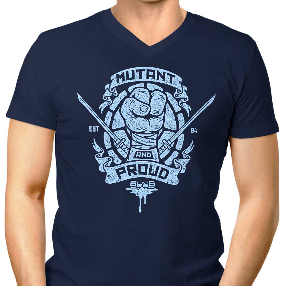 Men's Stylish V-Neck - Mutant and Proud: Leo Design