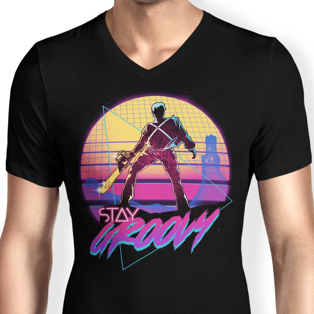 Stay in the Groovy Vibe - Men's Classic V-Neck T-Shirt