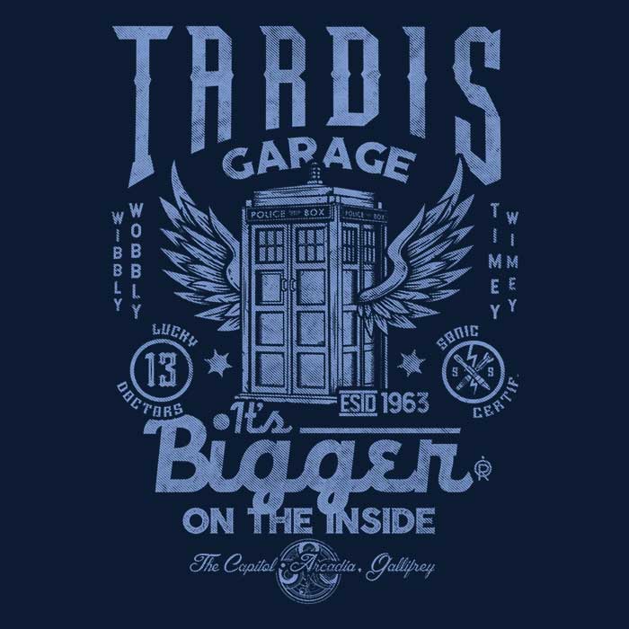 Men's Stylish V-Neck T-Shirt from Tardis Garage