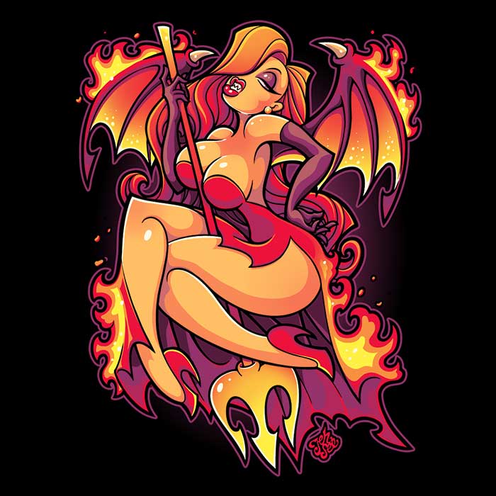 Jehsee Men's 'Hot as Hell' Ringer T-Shirt - Comfortable Cotton Apparel
