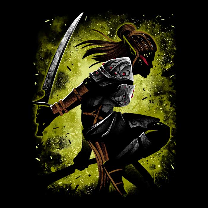 Men's V-Neck T-Shirt Inspired by the Githyanki Warrior
