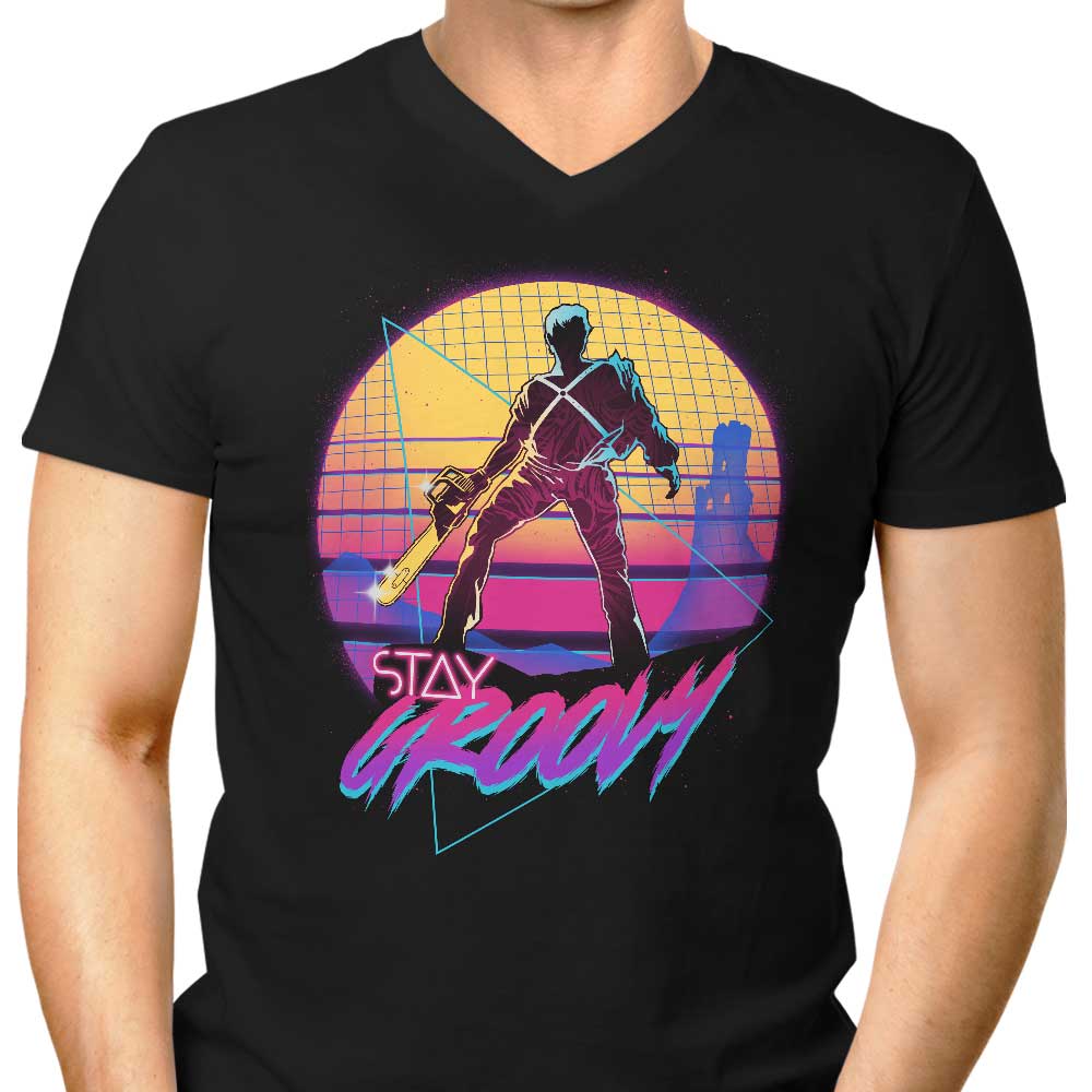 Stay in the Groovy Vibe - Men's Classic V-Neck T-Shirt