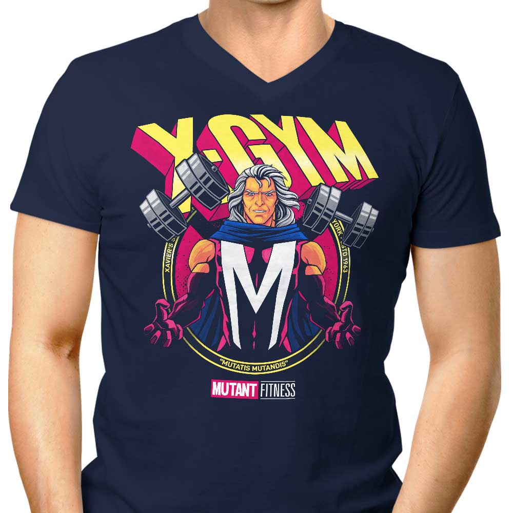 Men's Magnetic V-Neck Gym Tee from Teesgeex