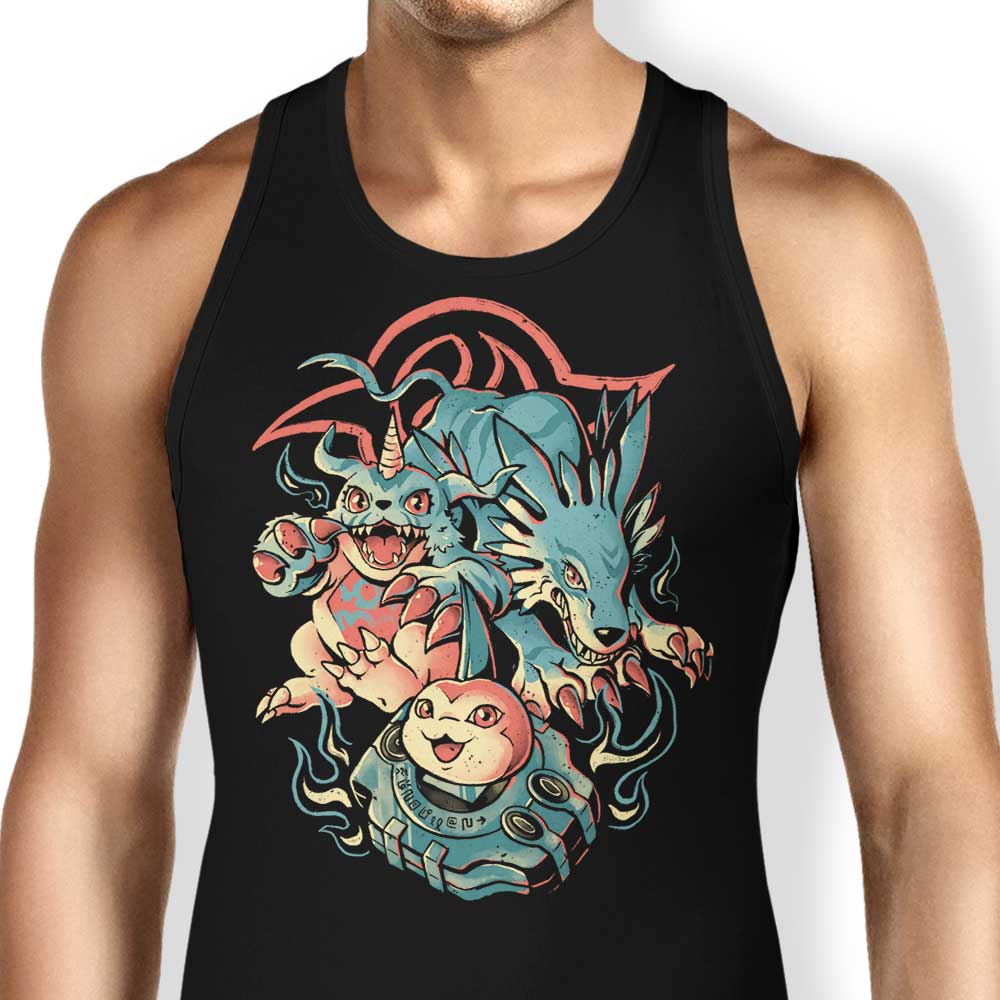 Digital Wolf Evolution Stylish Tank Top for Trendy Wear