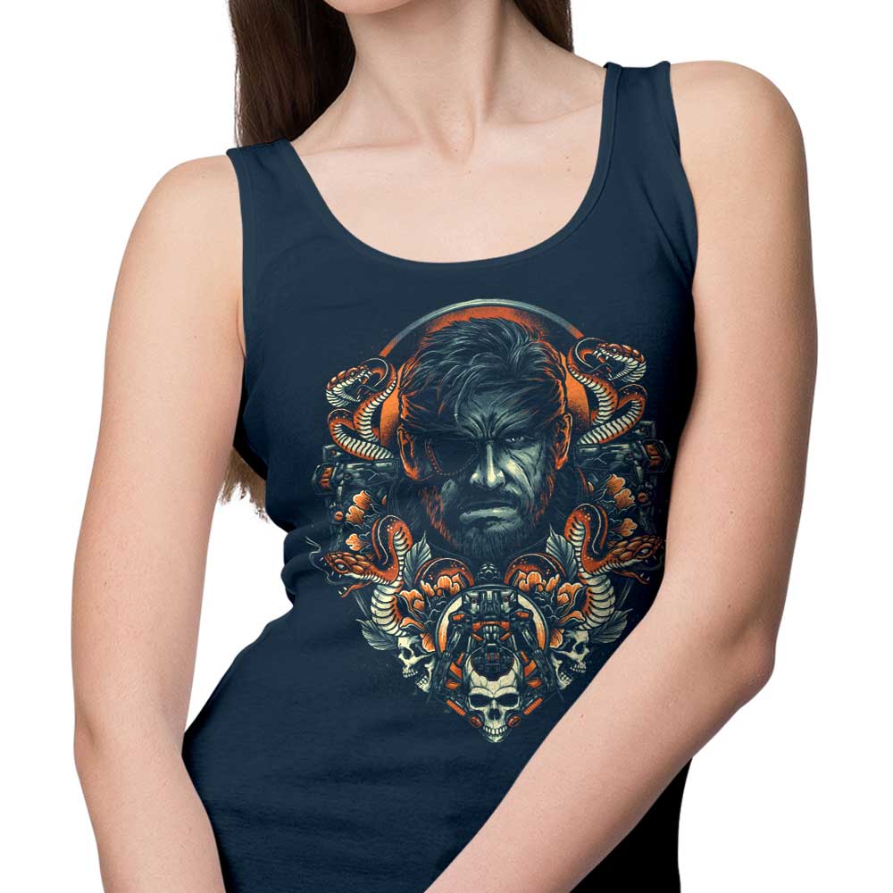 Snake Emblem Stylish Tank Top by Glitchygorilla