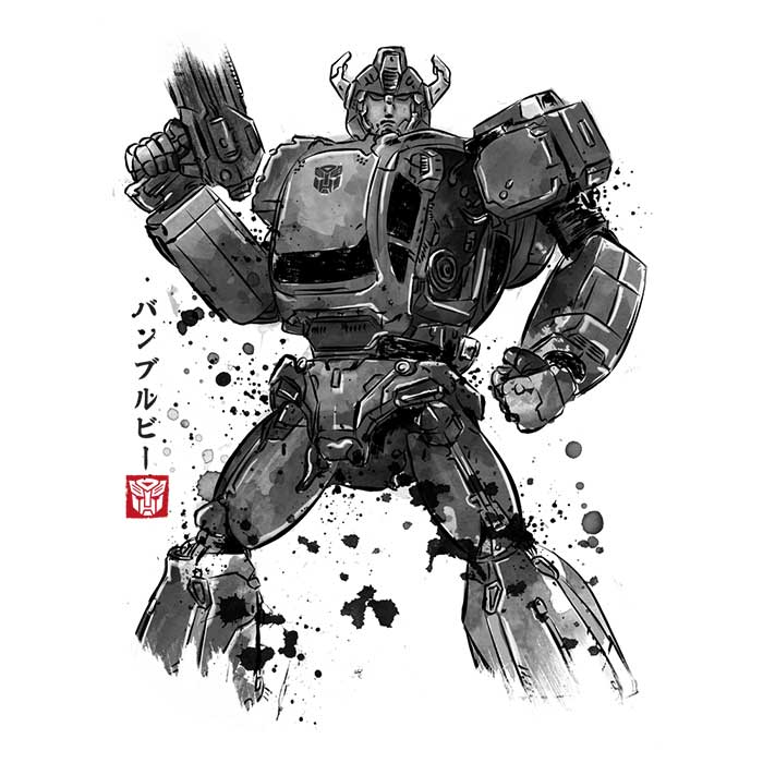 Bee Sumi-e Stylish Ringer T-Shirt by Dr. Monekers