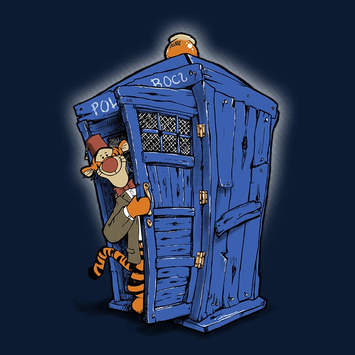 Cubik Designs Men's Comfortable Ringer T-Shirt - Tigger on the Inside
