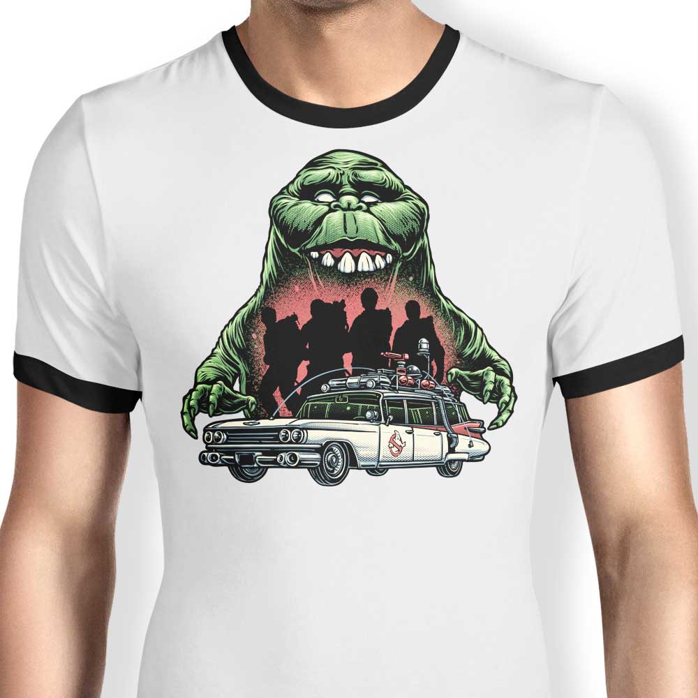 Cool Green Slime Time Ringer Style T-Shirt