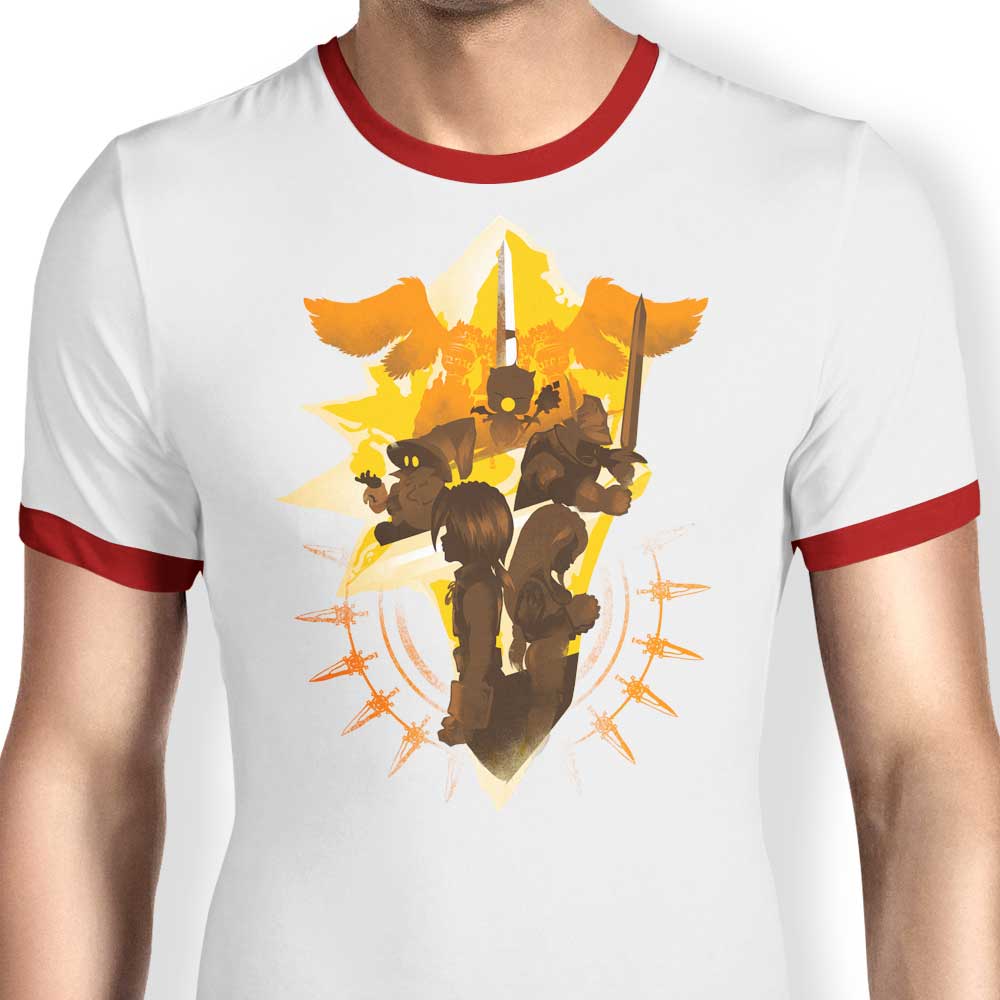 Ringer T-Shirt Featuring the Melodies Of IX Design