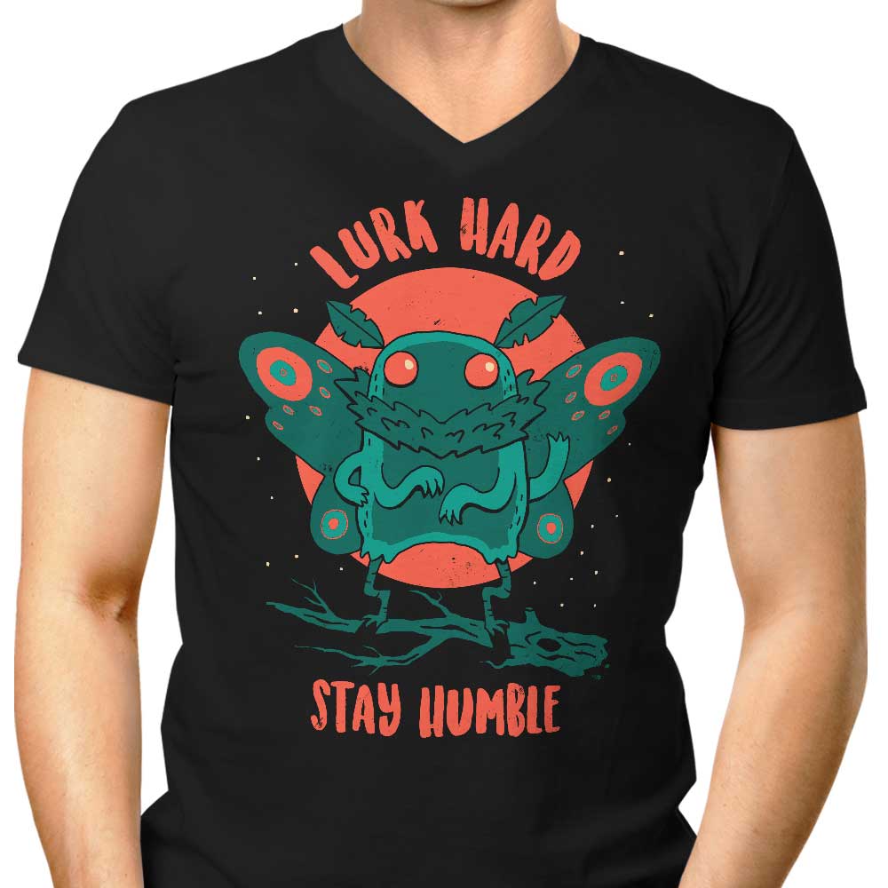 DinoMike's Men's Stylish V-Neck - Lurk Hard