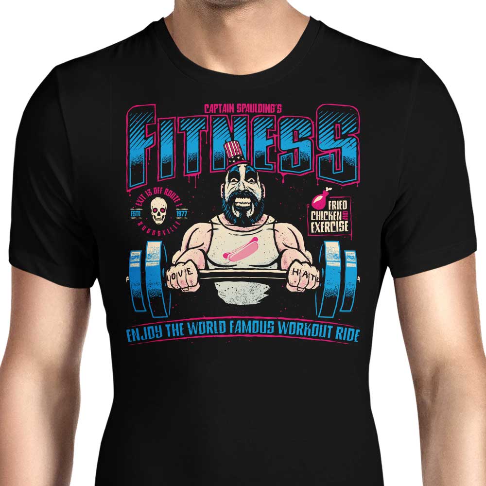 Men's 'Fried Chicken and Exercise' Apparel: T-Shirts in Various Sizes